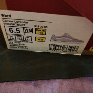 Vans Ward Lavender Canvas Shoes